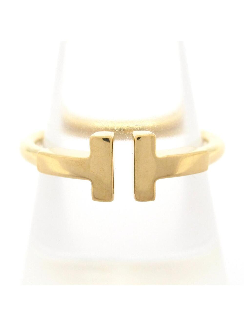 Tiffany&Co. T Wire 18K Yellow Gold Ring #345708T14B